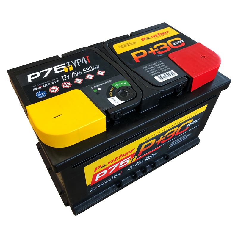 Panther Car +30% A+55 Typ IIT Autobatterie 12V 55Ah 480A