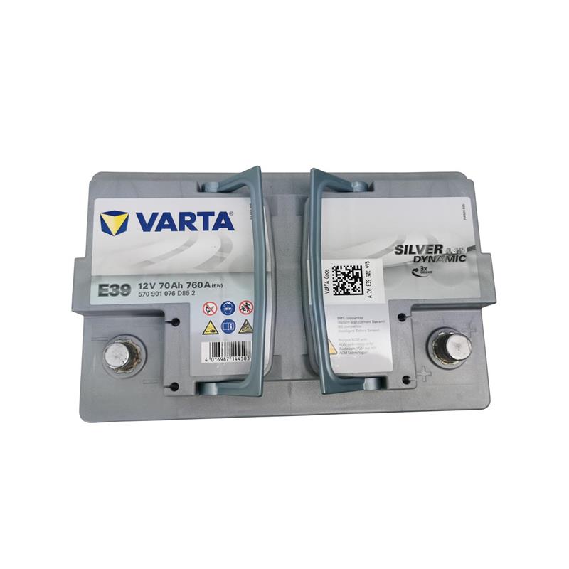 VARTA AGM Start-Stop-Batterie 12V70Ah Silver Dynam