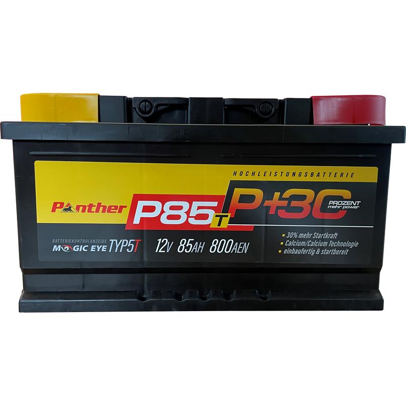 Panther Batterie +85T 12V 85Ah +30% BHT: 315x175x175, (+)POL rechts; 800A
