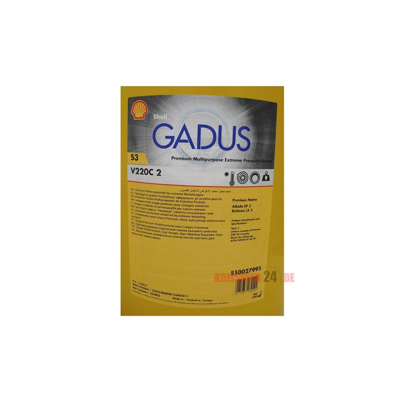 Shell Gadus S3 V220 C 2 18 Kg Mehrzweckfett (ersetzt Albina / Retinax